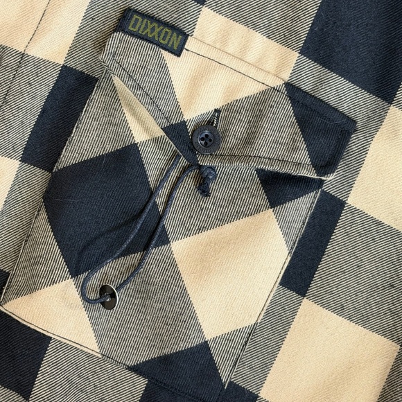 DIXXON Black and Tan Plaid Button-Down Shirt -The Bravo - Large - Picture 2 of 3
